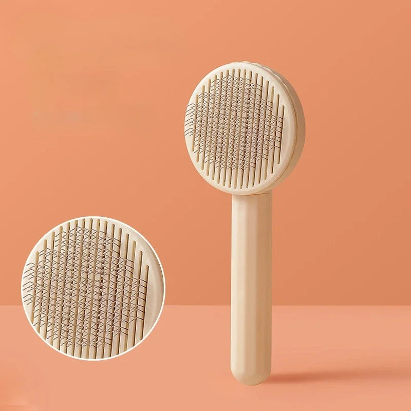 Self-Cleaning Deshedding Brush for Cats & Dogs