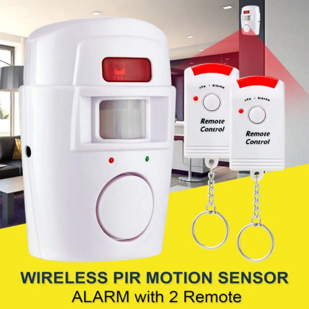 Wireless Motion Sensor Alarm with Remote Control