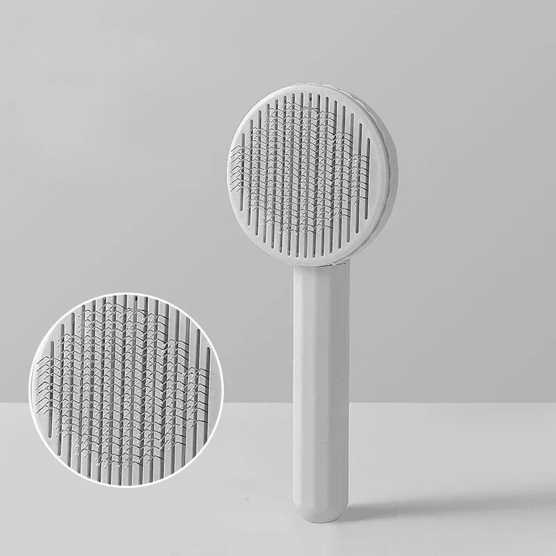 Self-Cleaning Deshedding Brush for Cats & Dogs