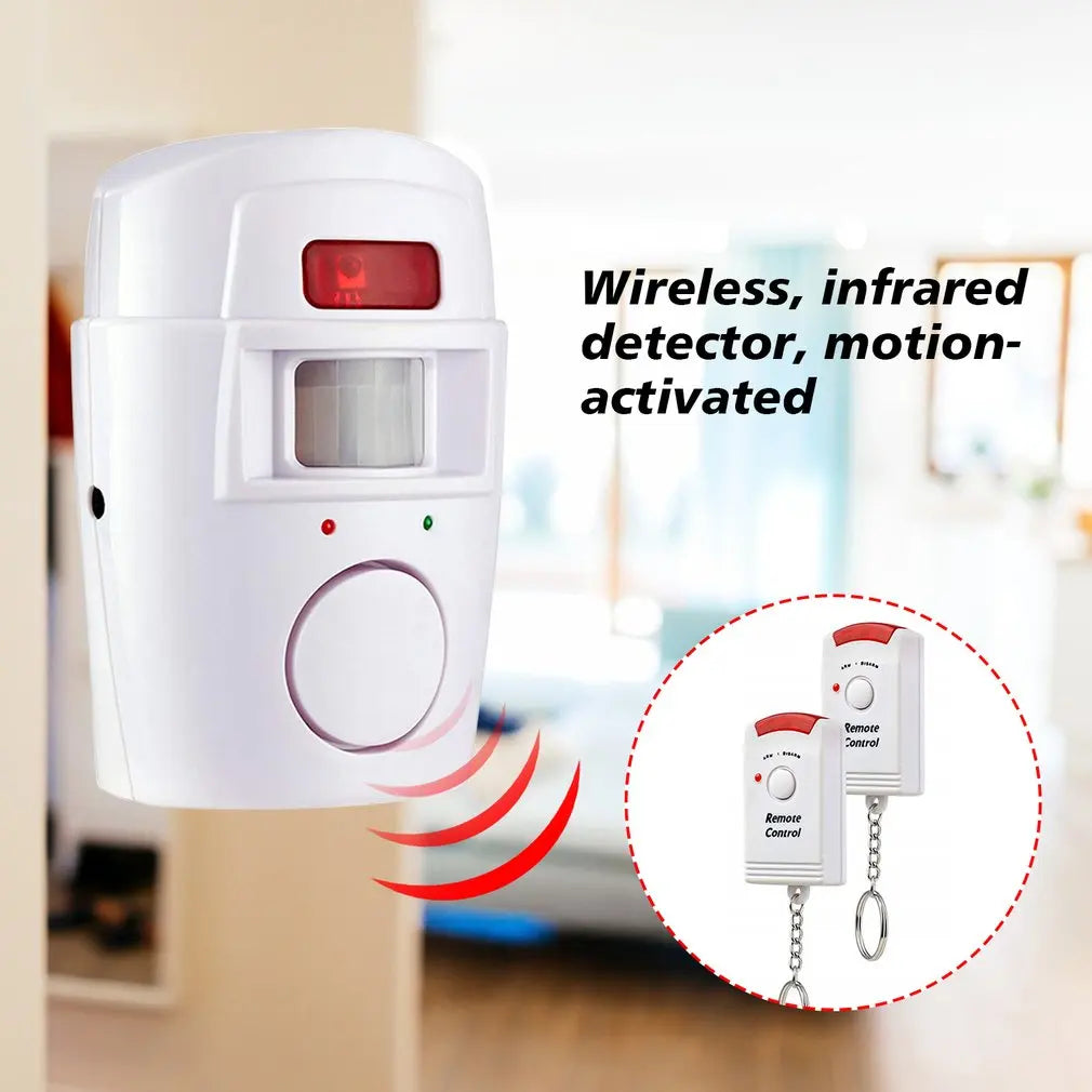 Wireless Motion Sensor Alarm with Remote Control