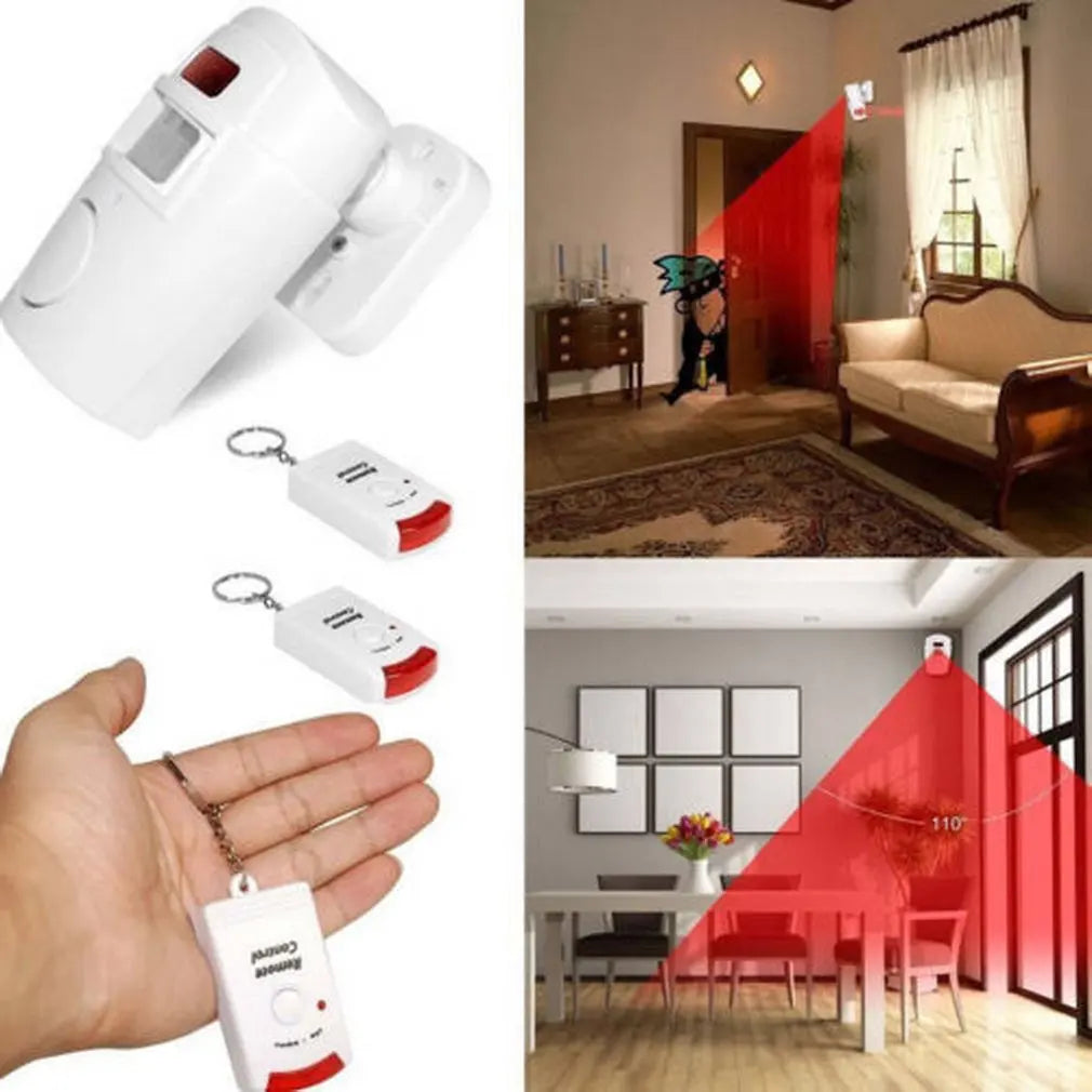 Wireless Motion Sensor Alarm with Remote Control