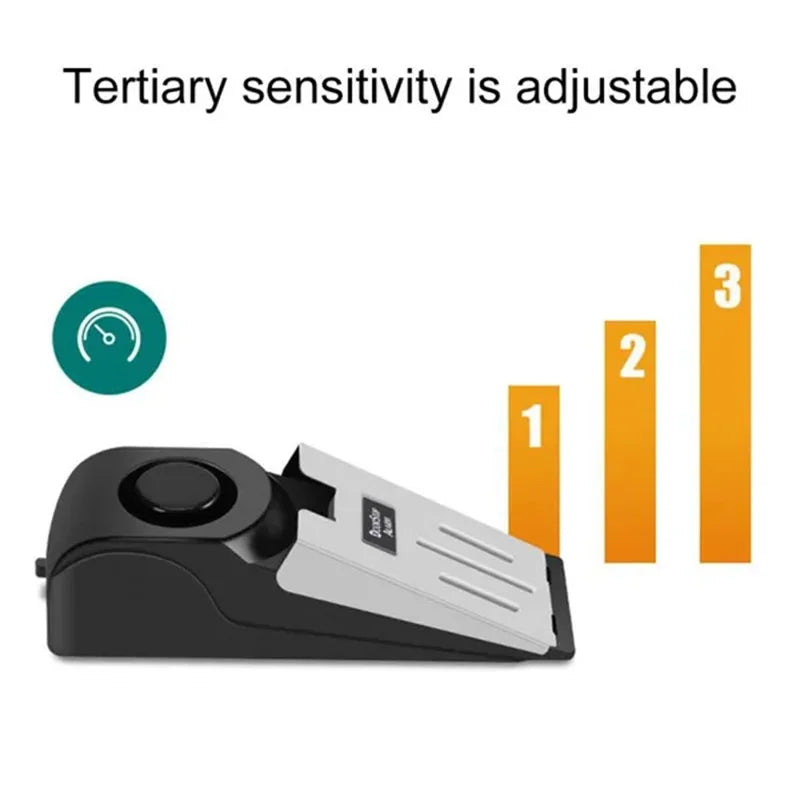 Portable Door Stop Alarm — 120dB Anti-Theft Wedge
