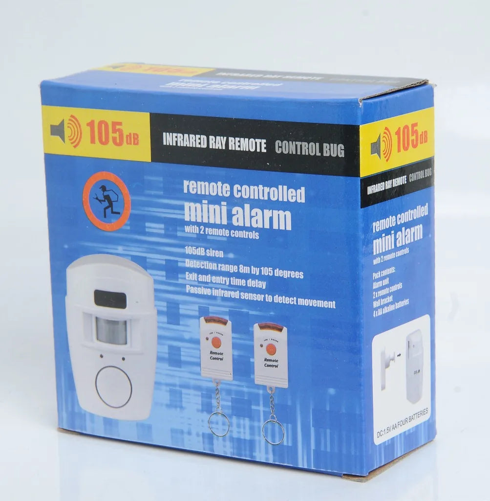Wireless Motion Sensor Alarm with Remote Control
