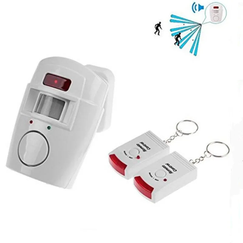 Wireless Motion Sensor Alarm with Remote Control