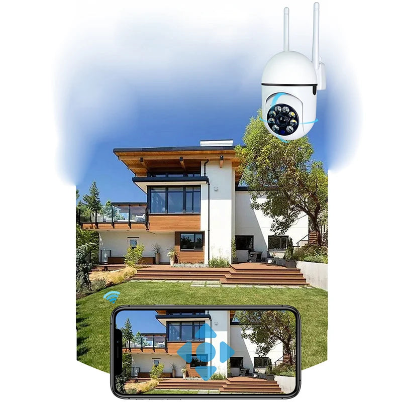 A7 Wireless Security Camera – 360° 1080P HD, Night Vision & Two-Way Audio