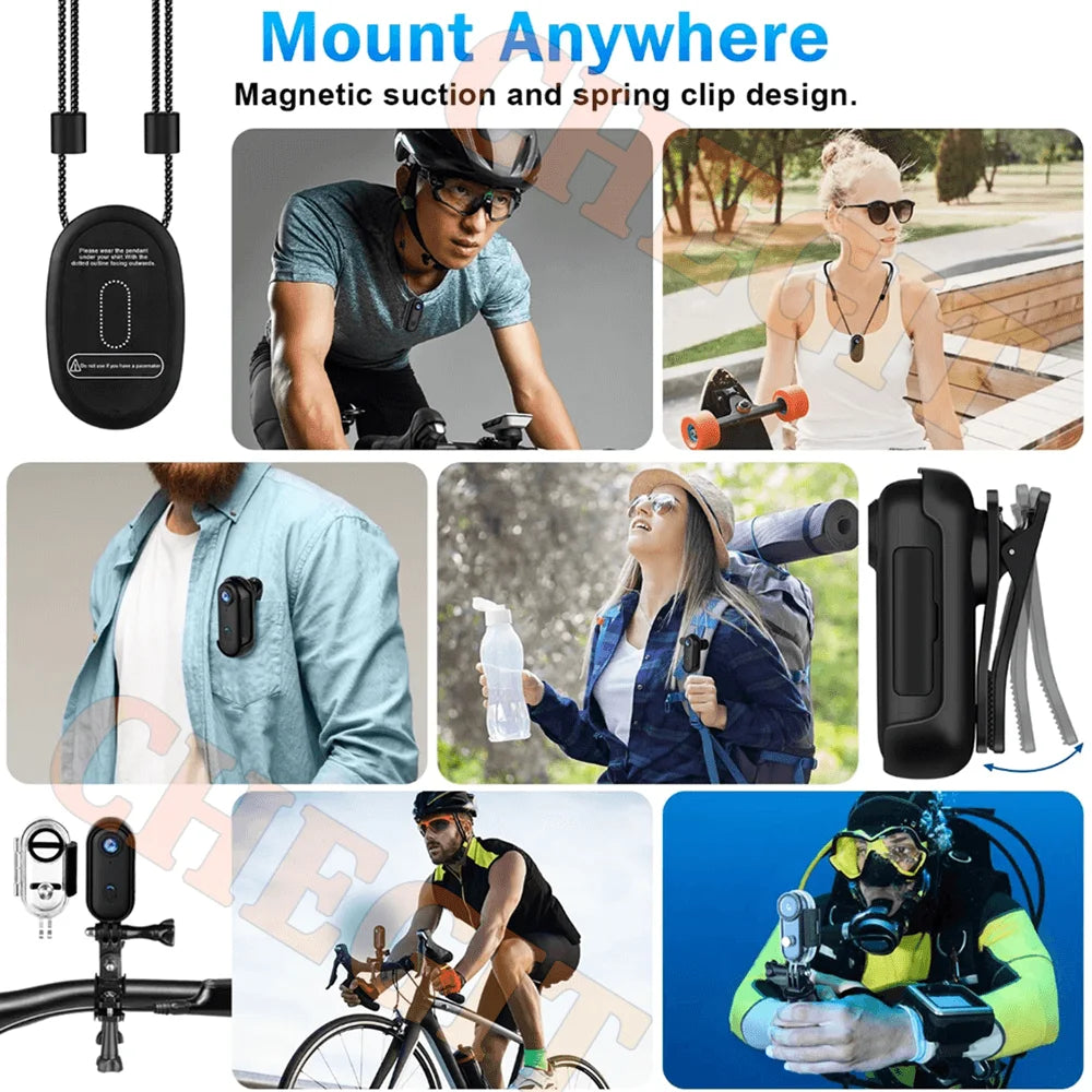 4K Ultra HD Sports Action Camera | Helmet, Motorcycle & Bicycle Body Cam