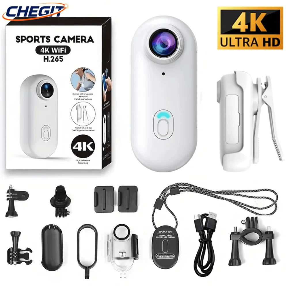 4K Ultra HD Sports Action Camera | Helmet, Motorcycle & Bicycle Body Cam