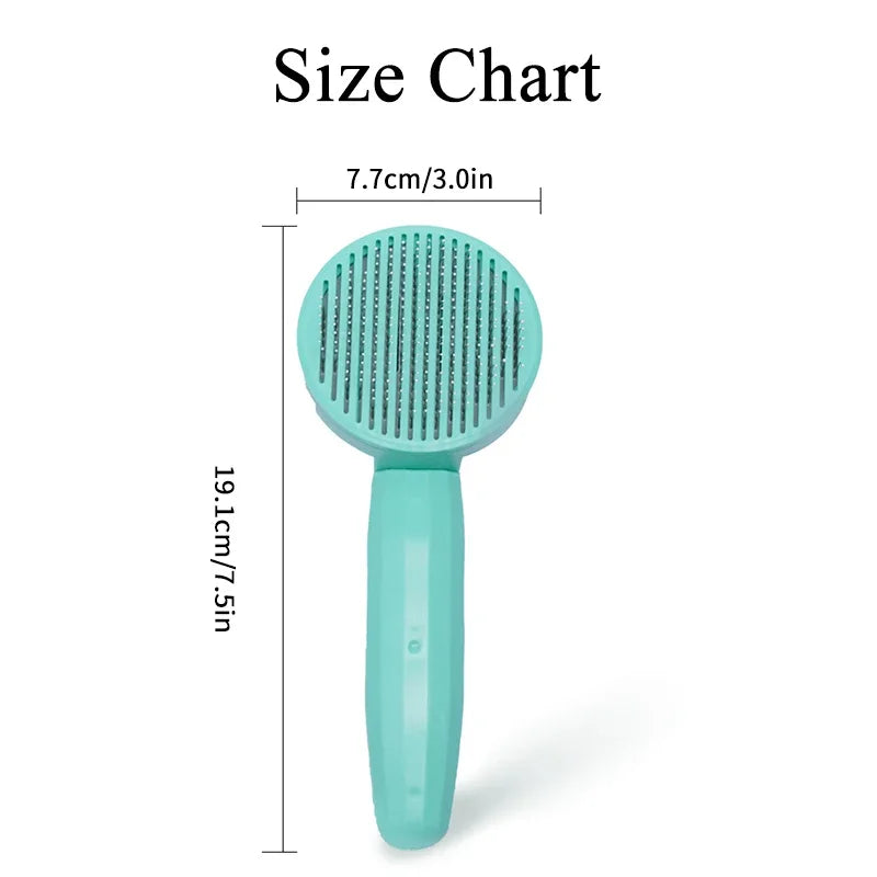 Self-Cleaning Deshedding Brush for Cats & Dogs