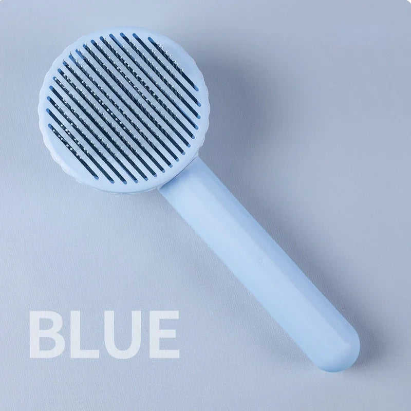 Self-Cleaning Deshedding Brush for Cats & Dogs